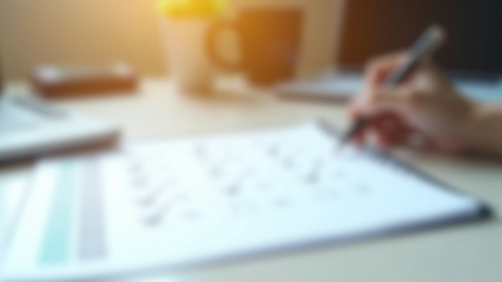 Completed checklist on notepad with pen, showing organized tax documentation steps