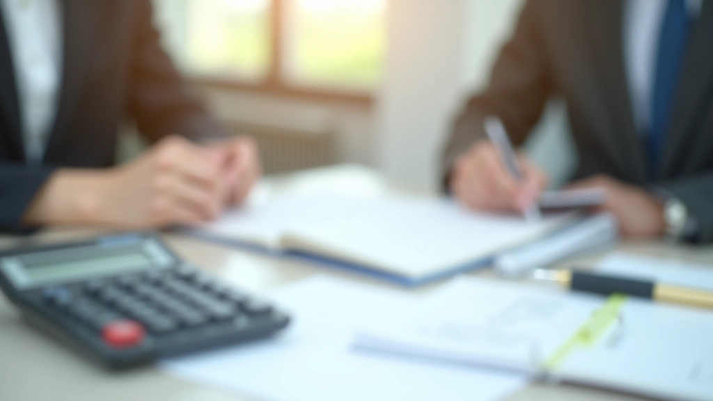 Professional workspace showing tax documents, calculator, and financial planning notebook with organized relief category checklist